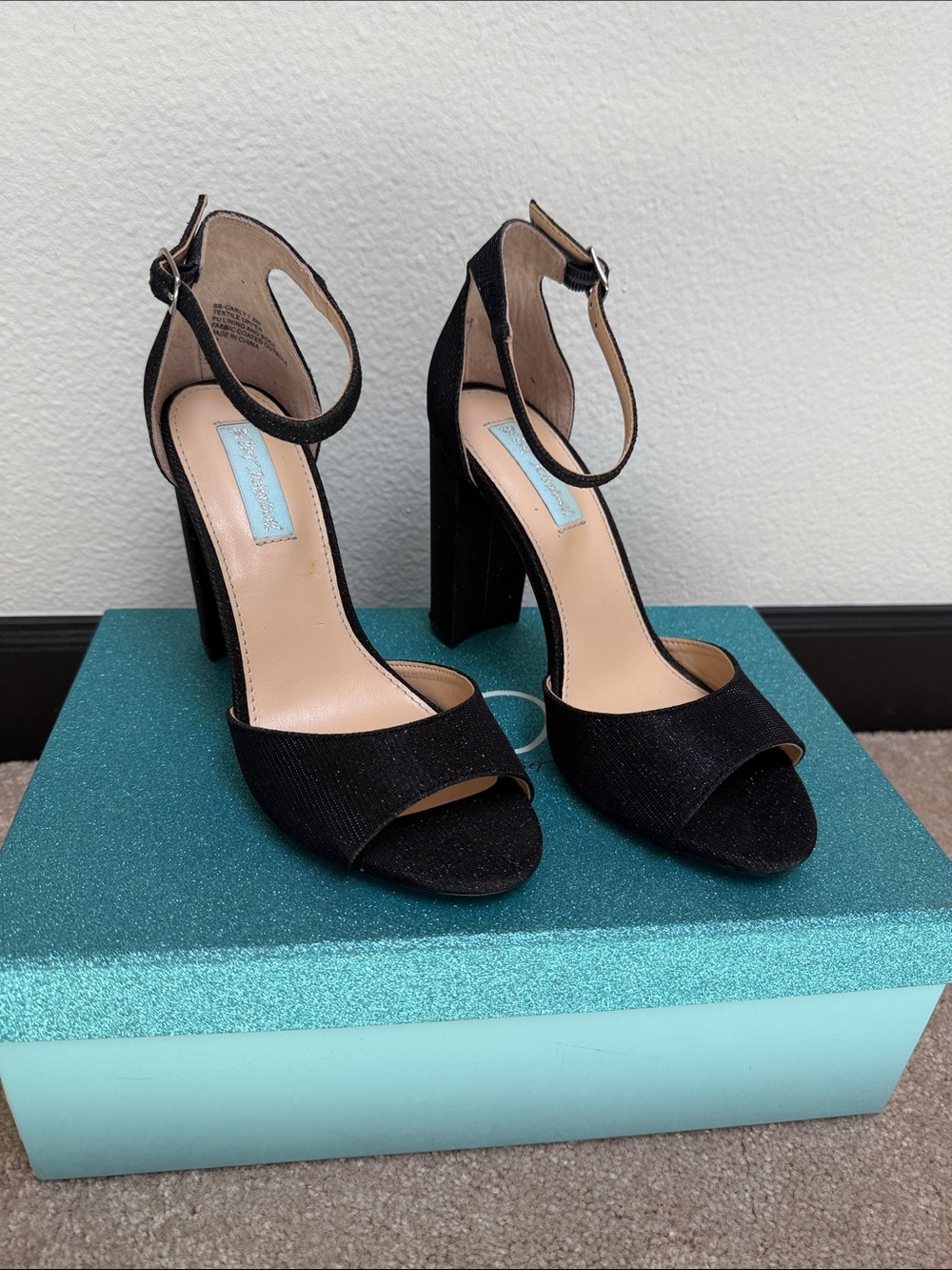 Blue by Betsy Johnson Carly Glitter Heels